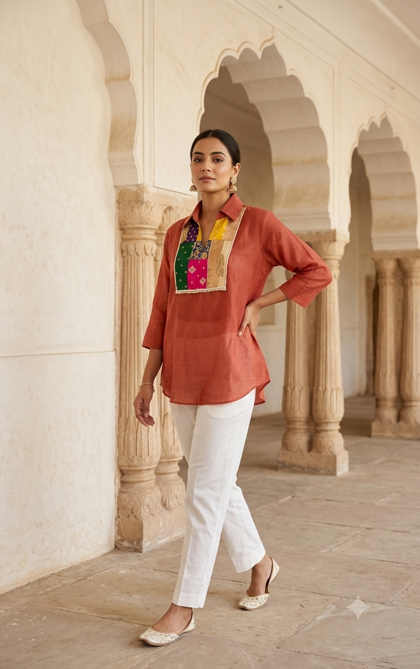 Dipawali Top- Orange