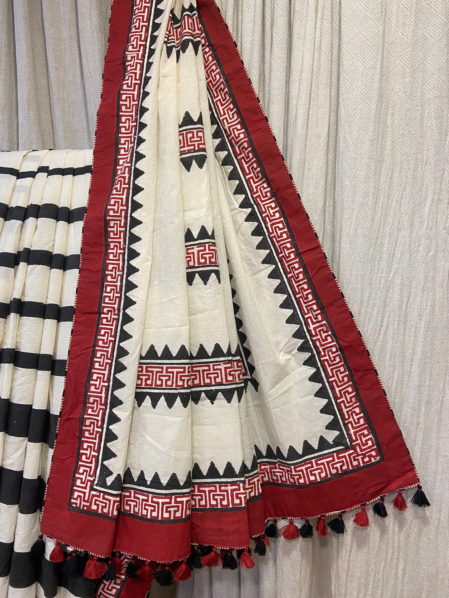 BLOCK PRINTED SAREE