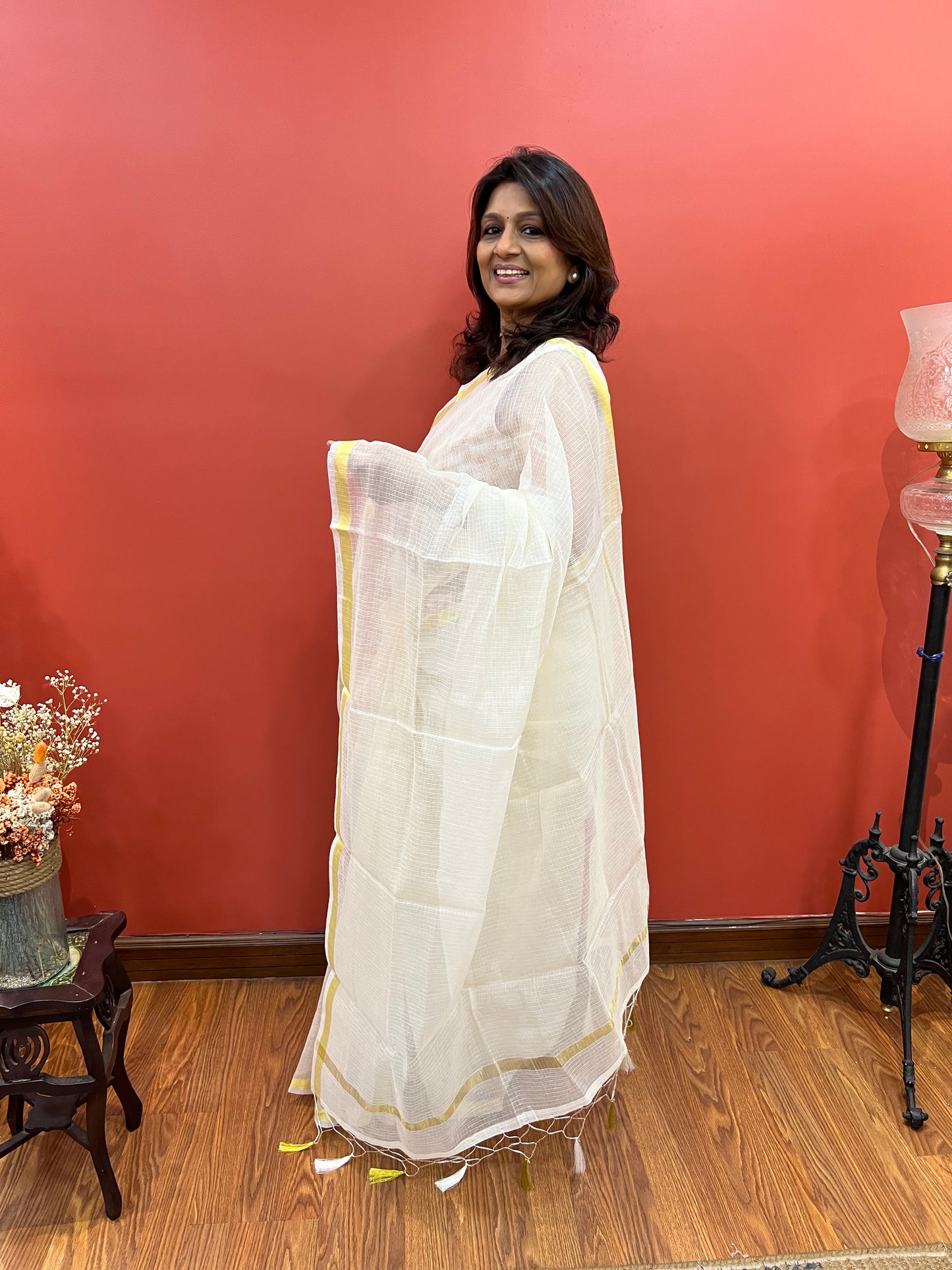 KOTA SAREE NEW - OFF-WHITE
