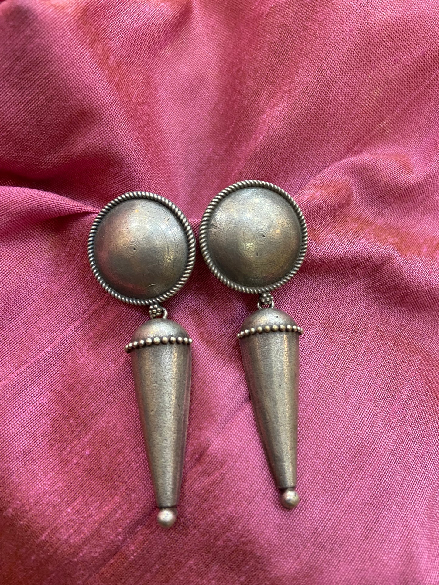 OXIDISED EARRING