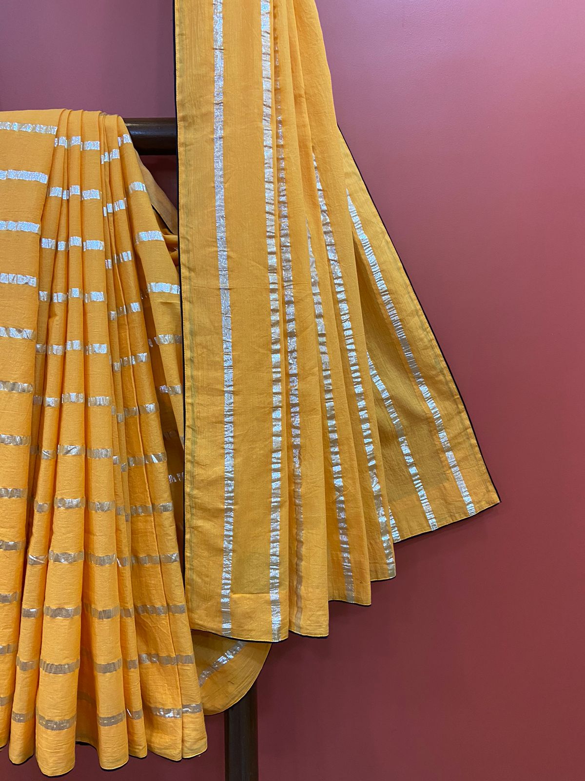 COTTON SAREE - ORANGE