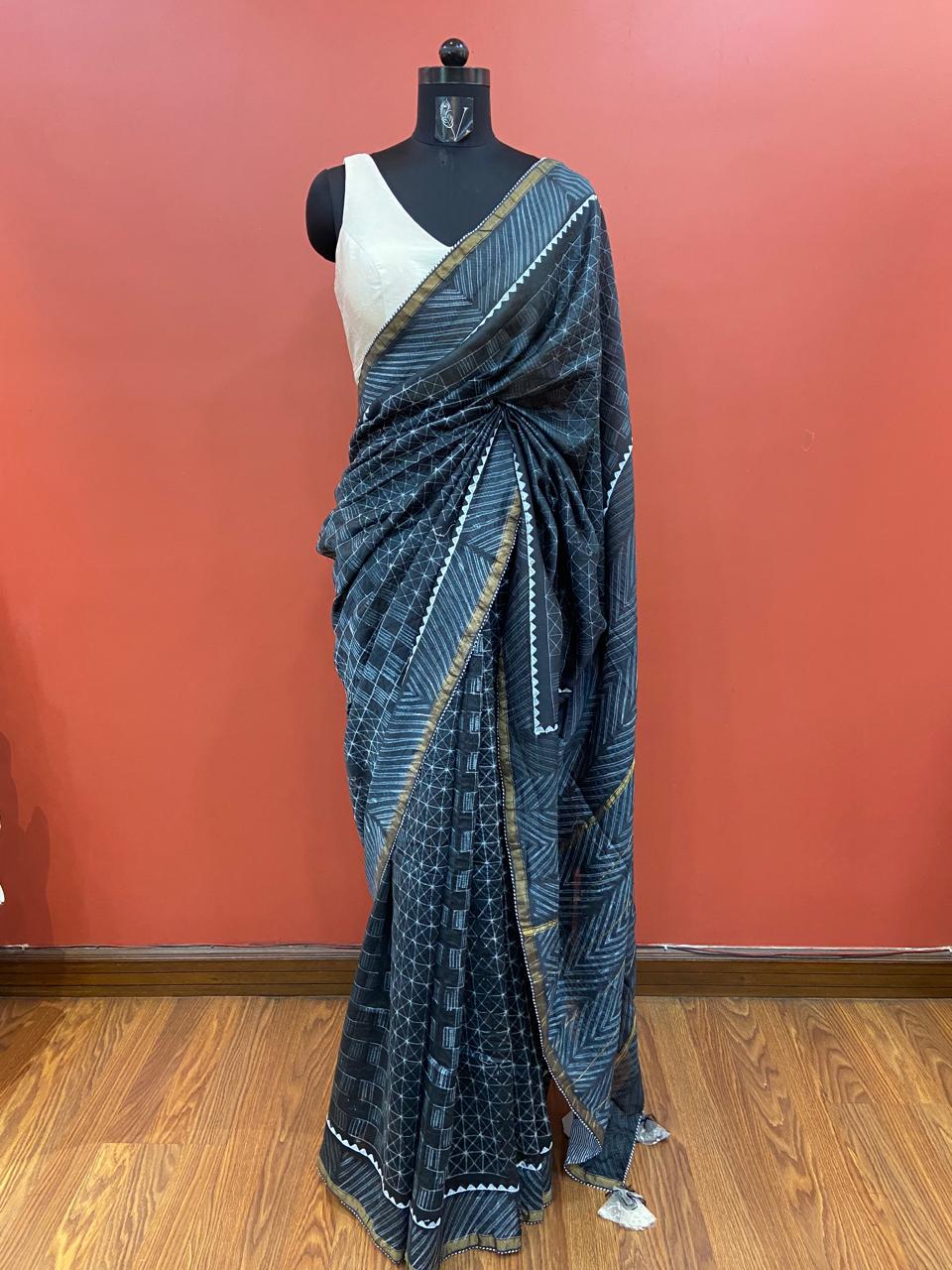Shibori saree