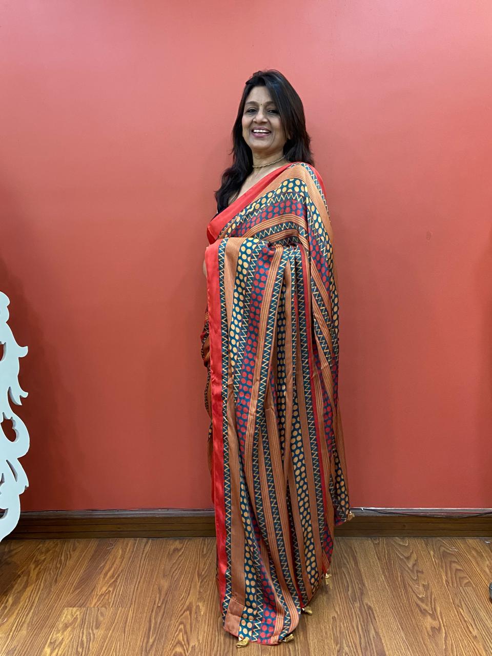 Printed Modal saree