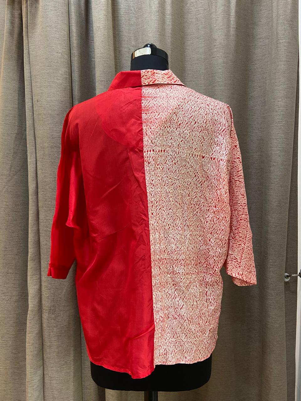 Shibori x Habutai Silk Shirt