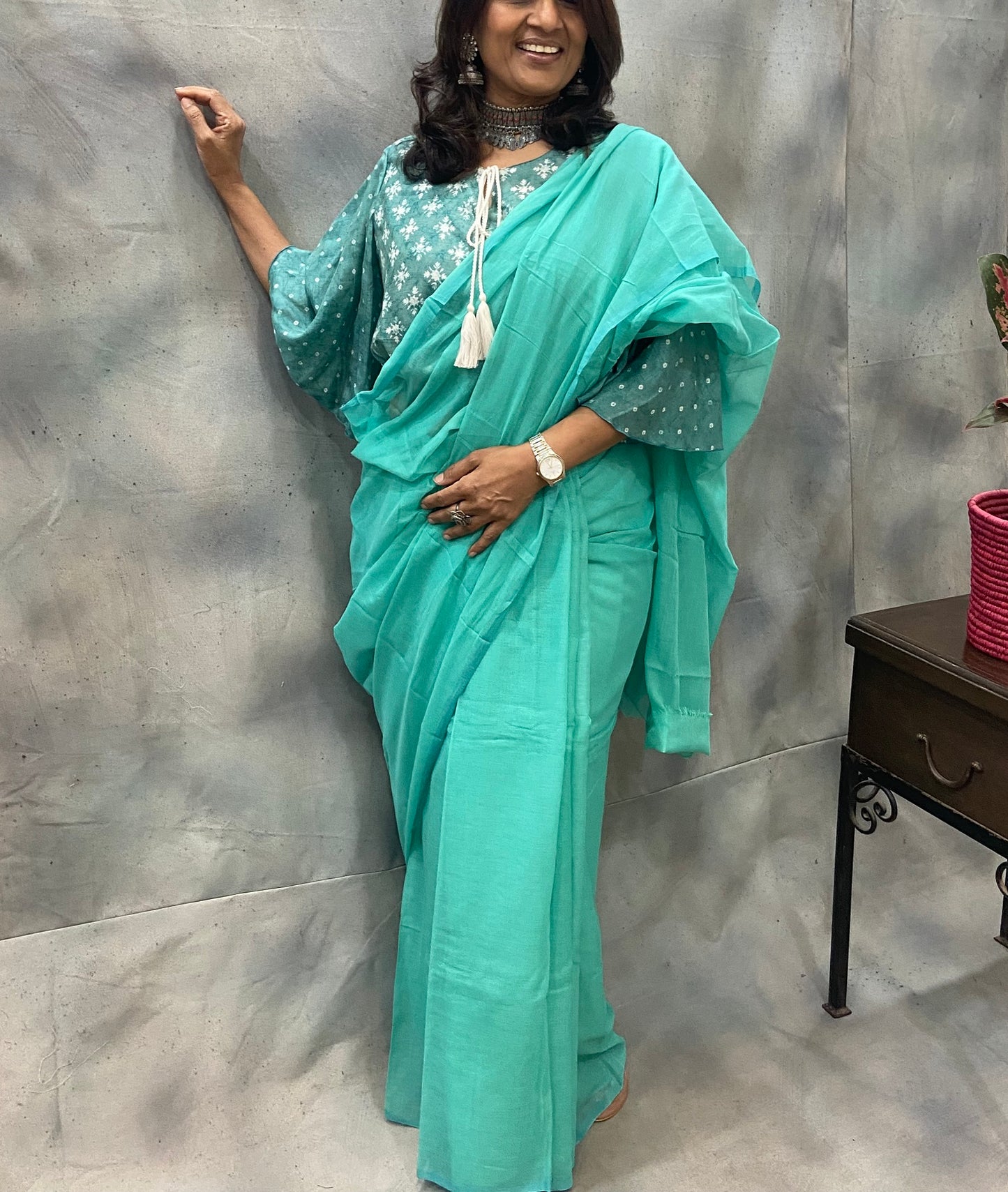 APRATA - SEA GREEN SAREE