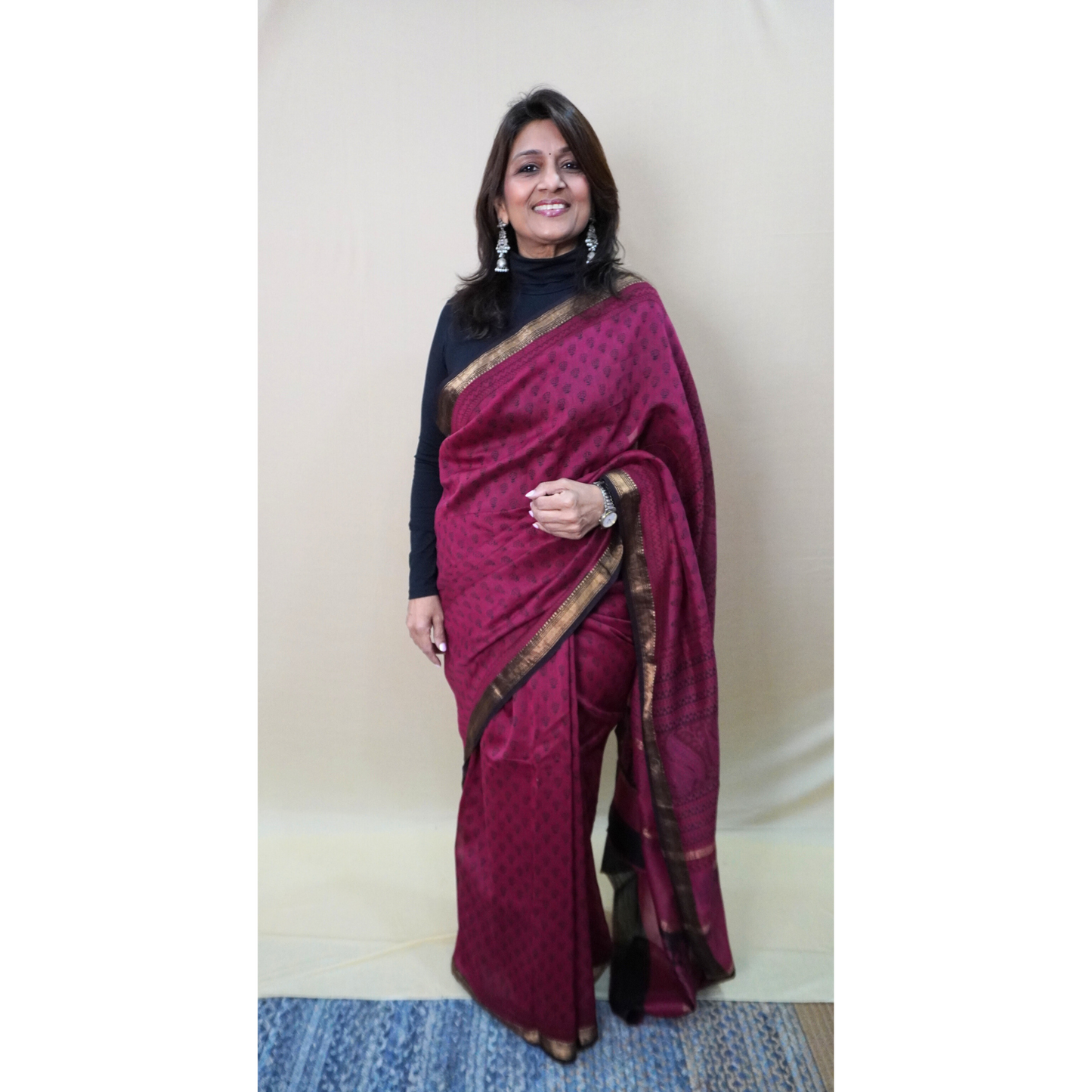 MAHESHWARI COTTON BAGH PRINTED SAREE