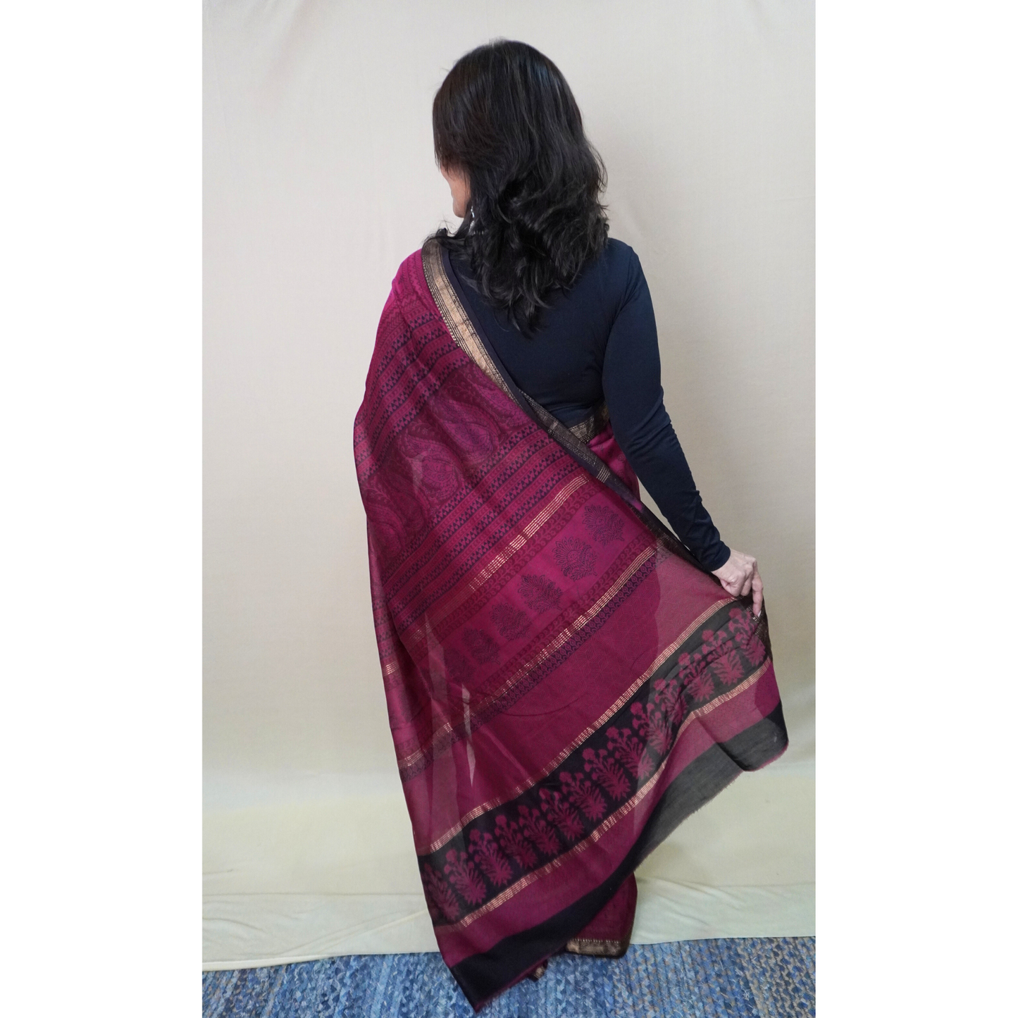 MAHESHWARI COTTON BAGH PRINTED SAREE