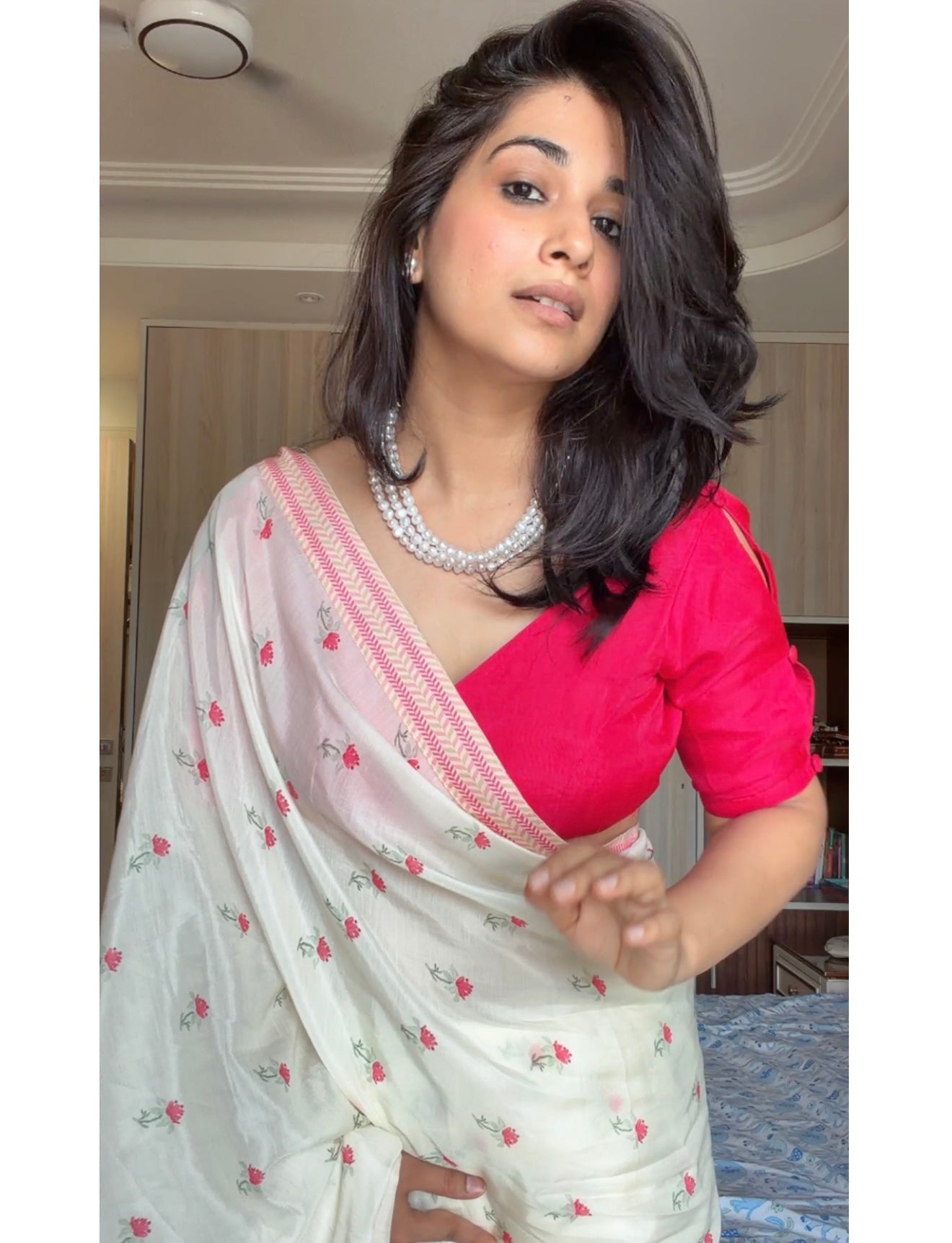 muslin saree