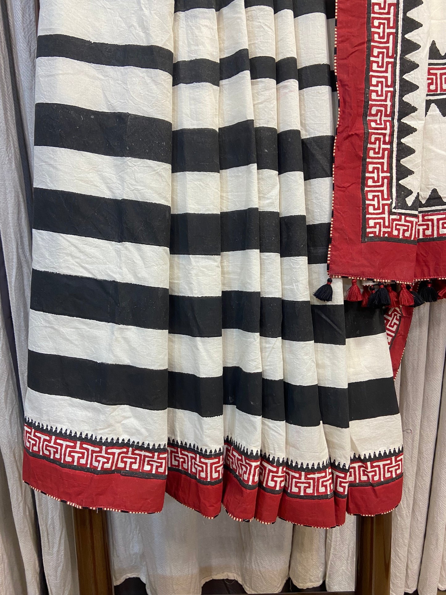 BLOCK PRINTED SAREE