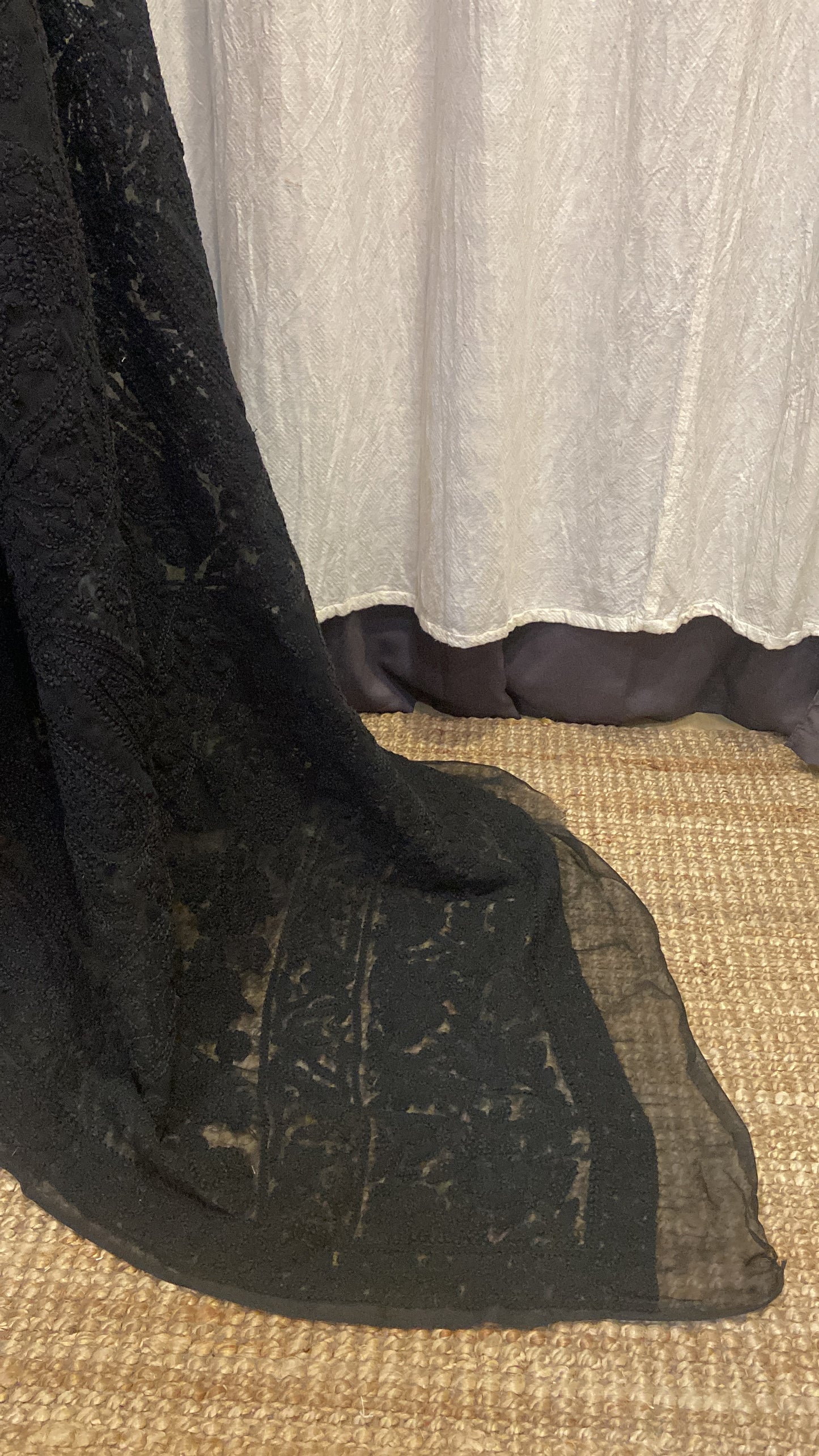 CHIKANKARI SAREE - BLACK