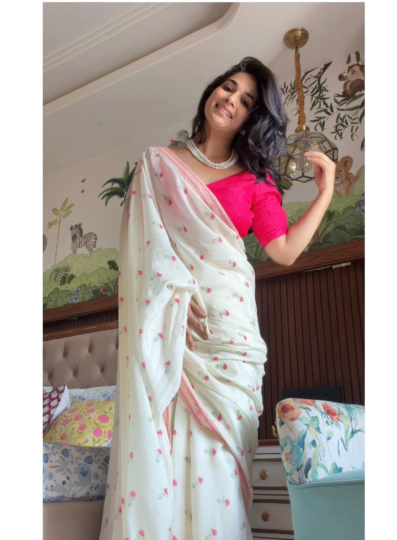 muslin saree