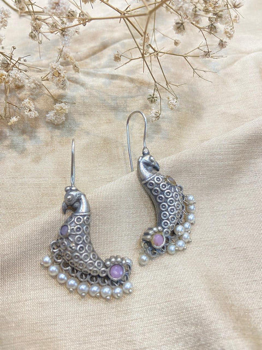 OXIDISED EARRING