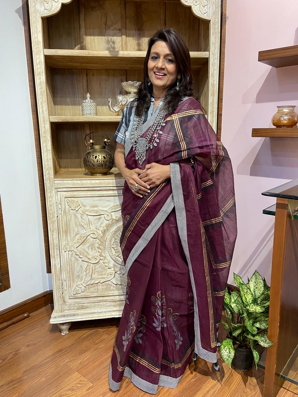 ORGANDI SAREE