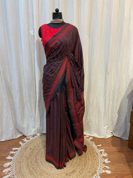SILK KATHA SAREE
