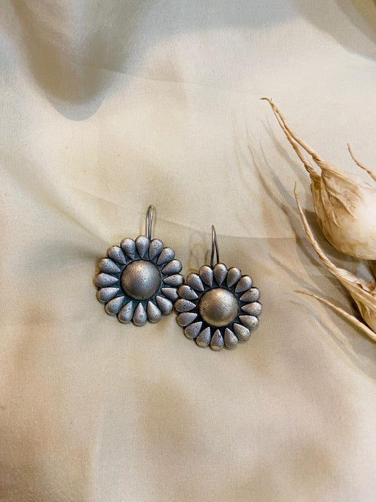 OXIDISED EARRING