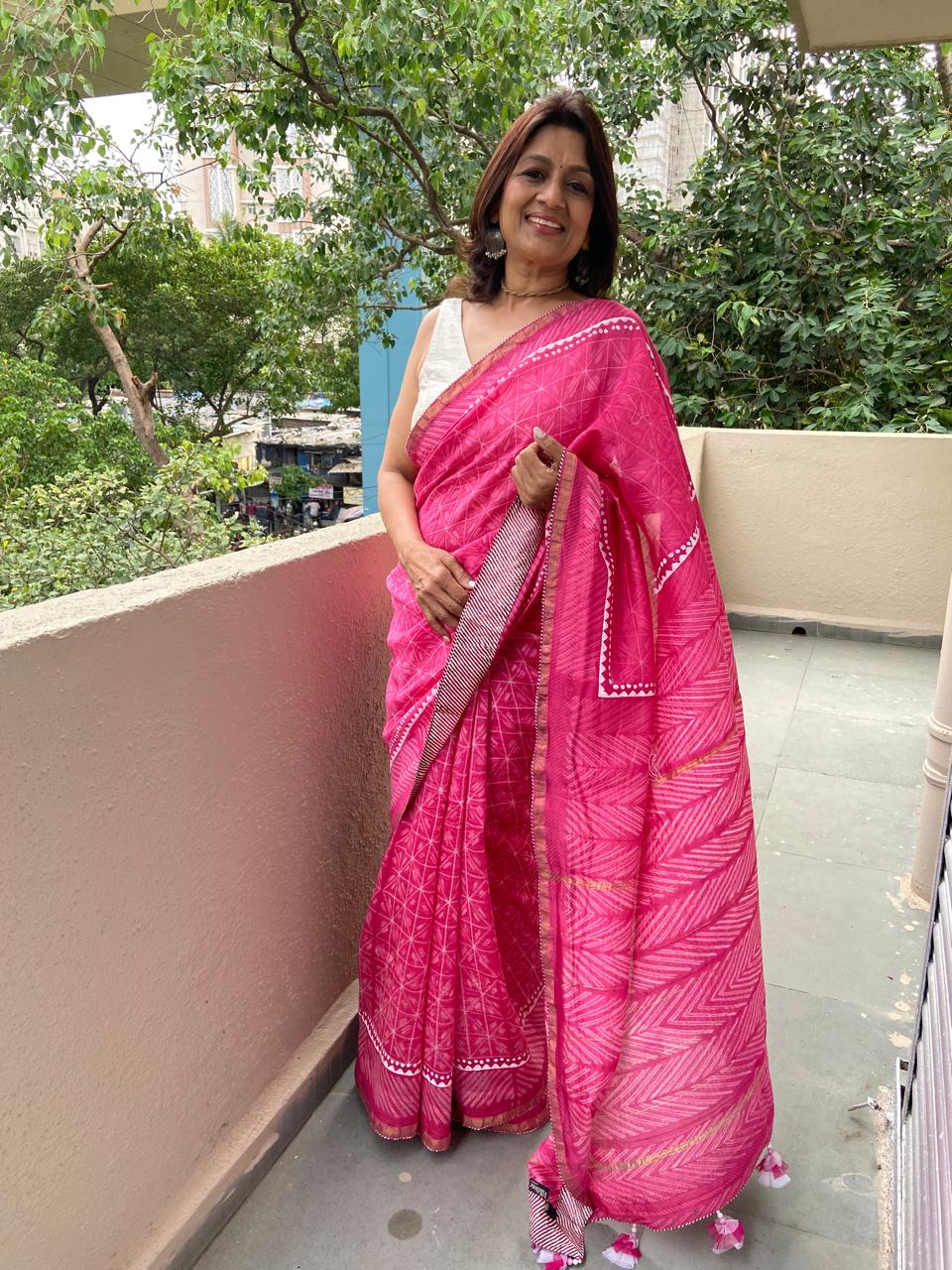 SHIBORI SAREE