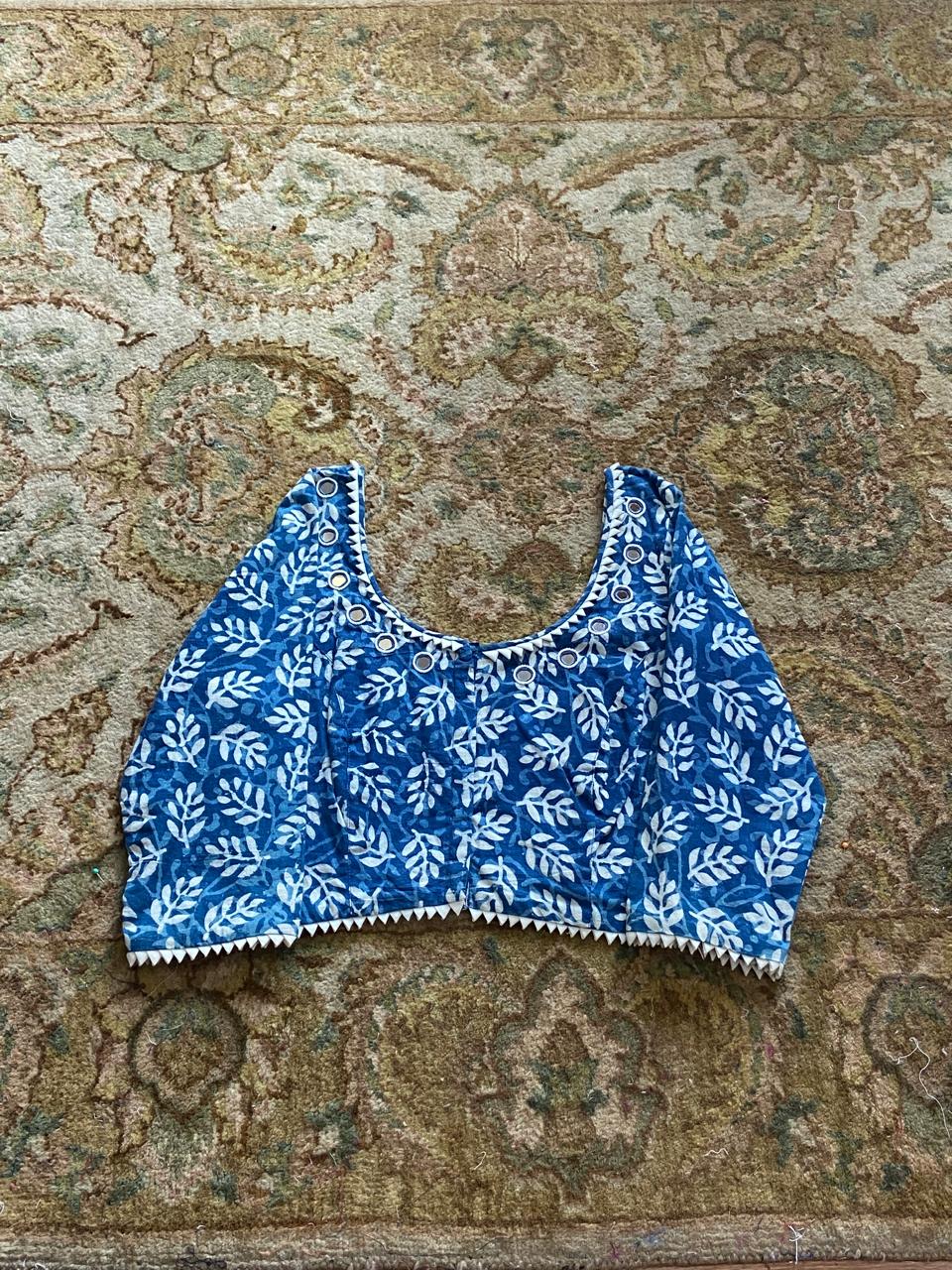 indigo blouse