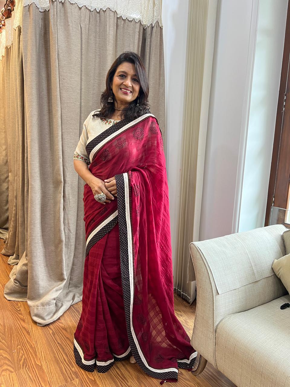 Cotton saree