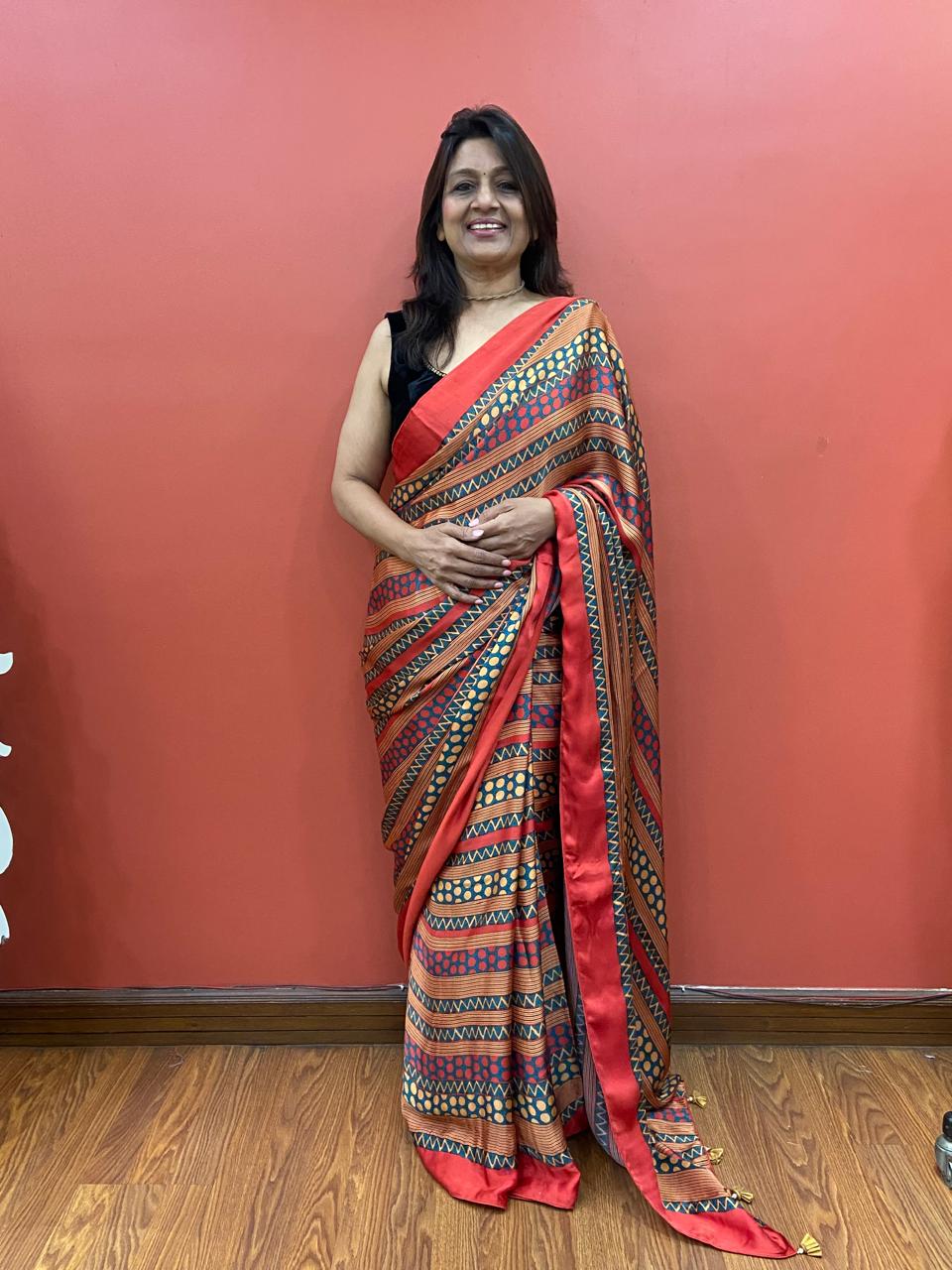 Printed Modal saree