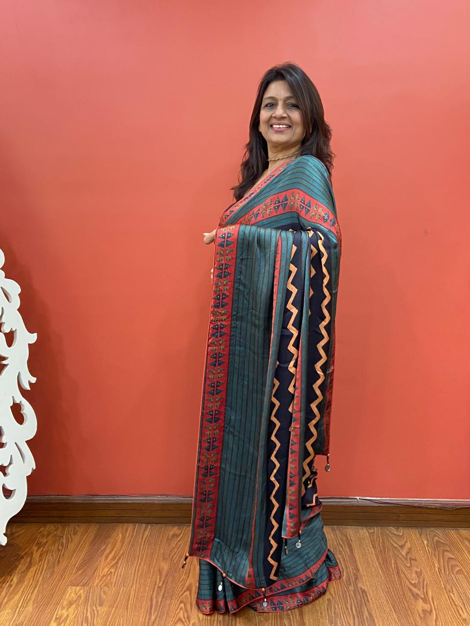 Printed Modal saree