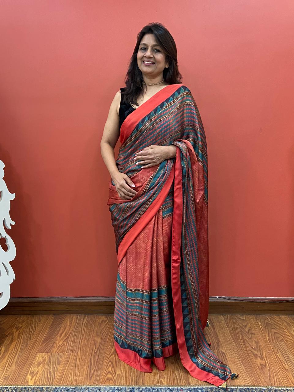 Printed Modal saree