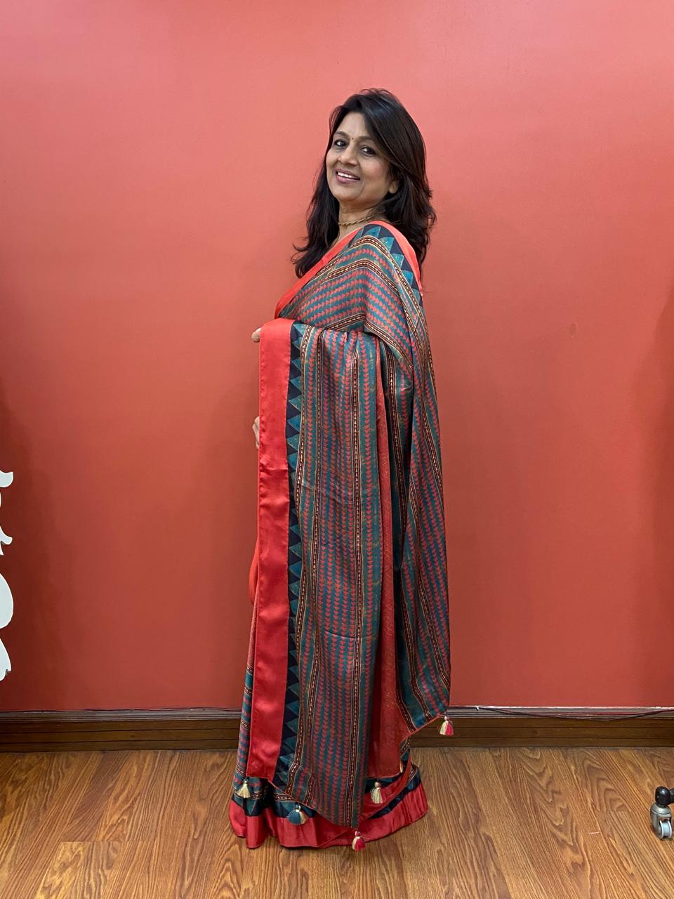Printed Modal saree