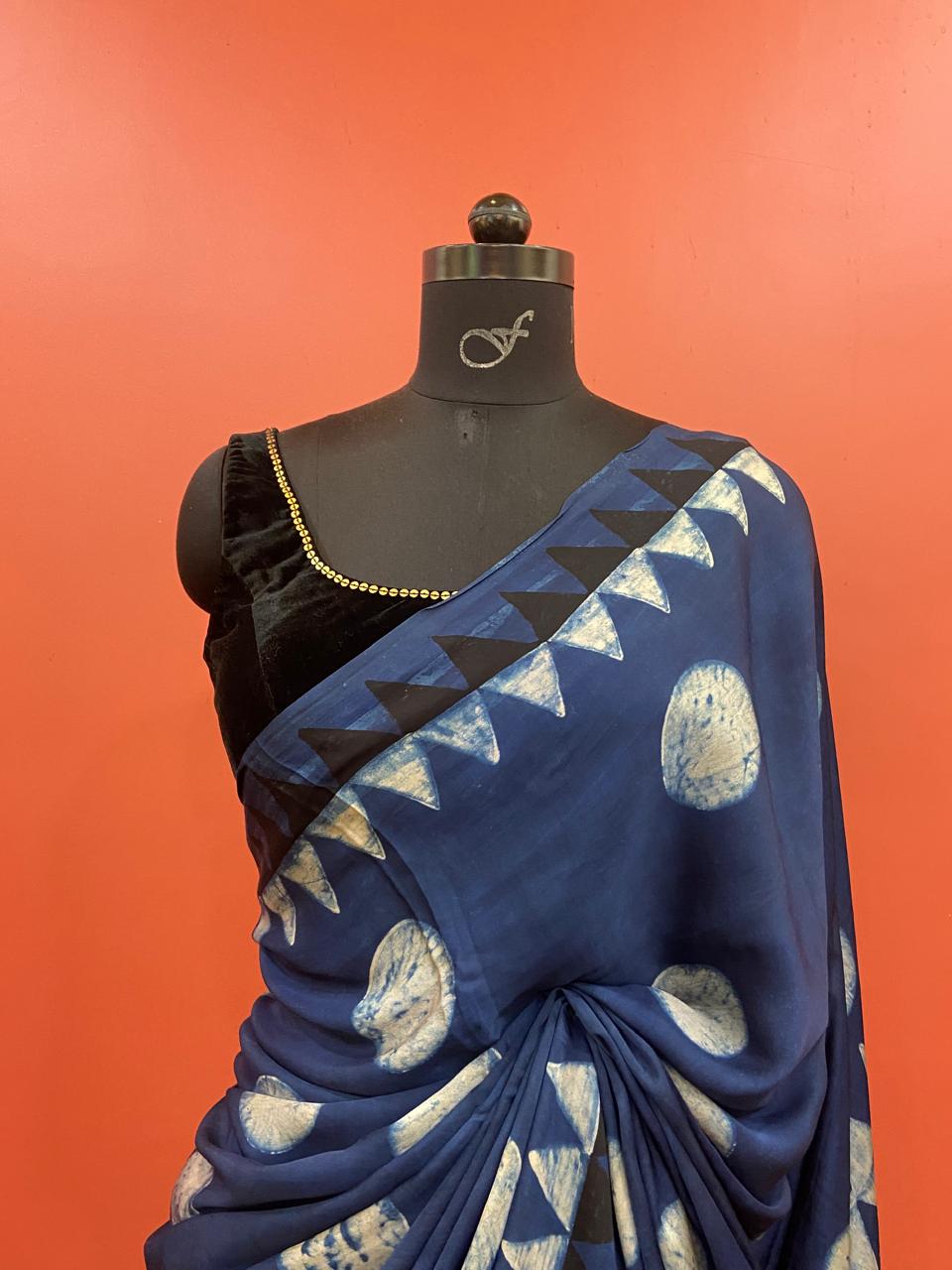 MODAL AJARAKH SAREE