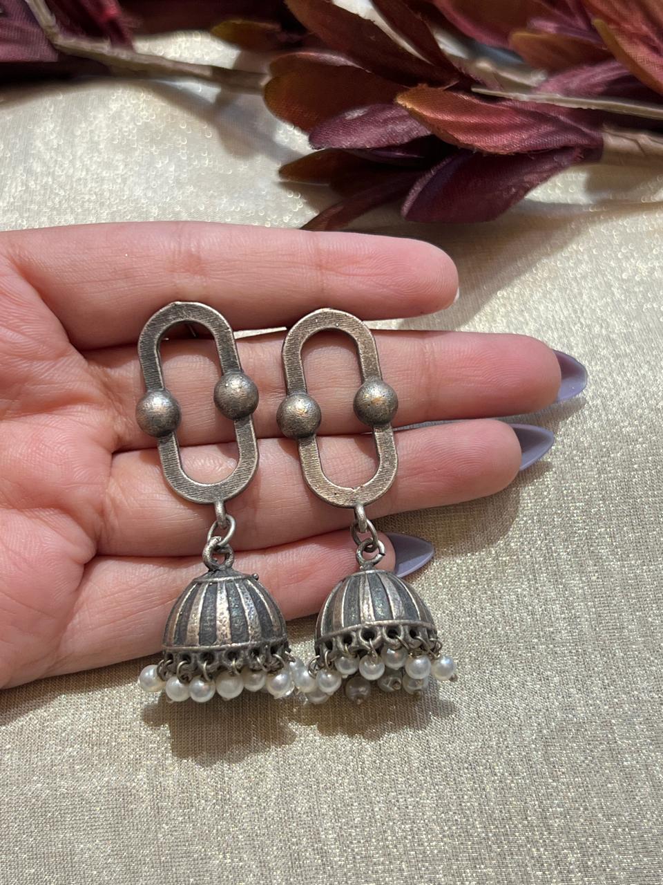 Oxidised Earrings