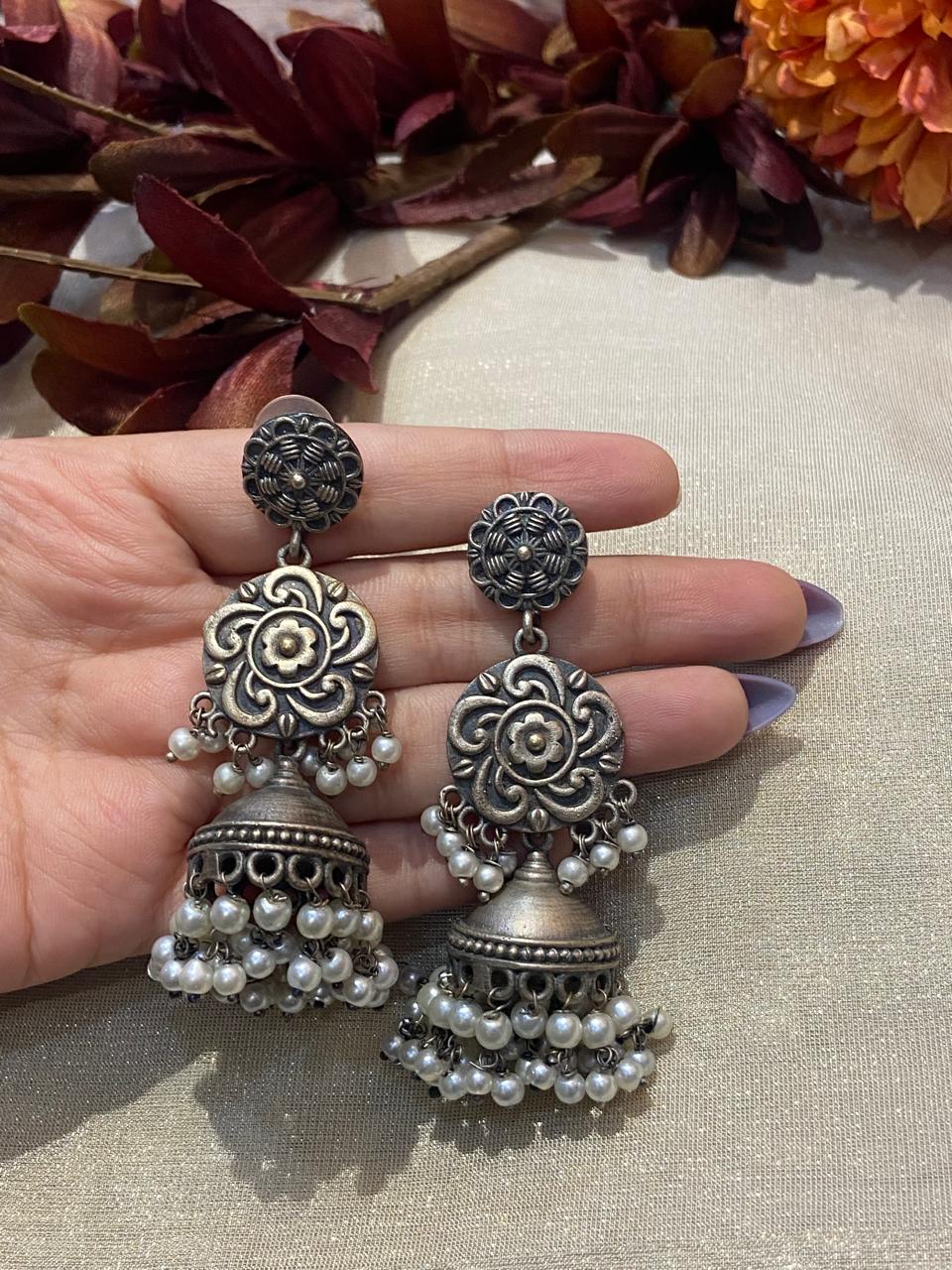 Oxidised Earrings
