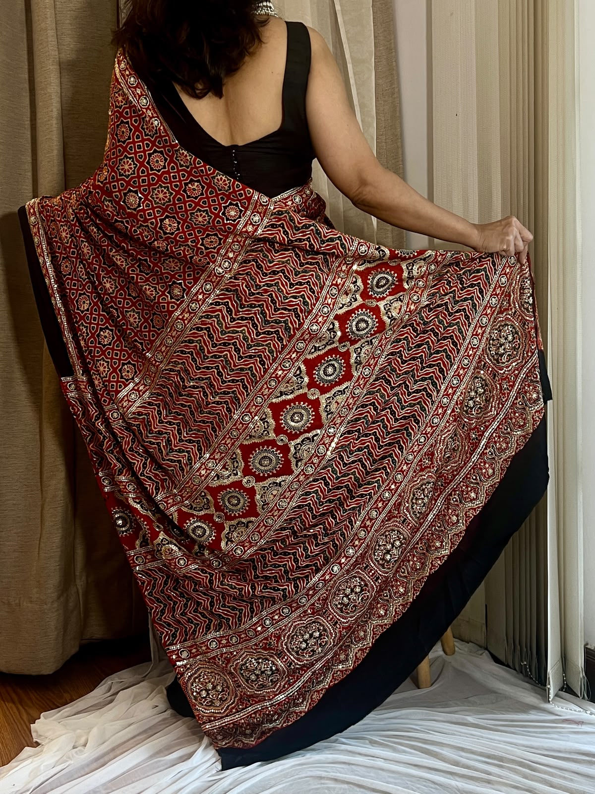 Ajarkh saree