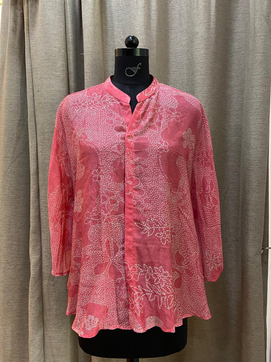 Long Balloon Top- Pink
