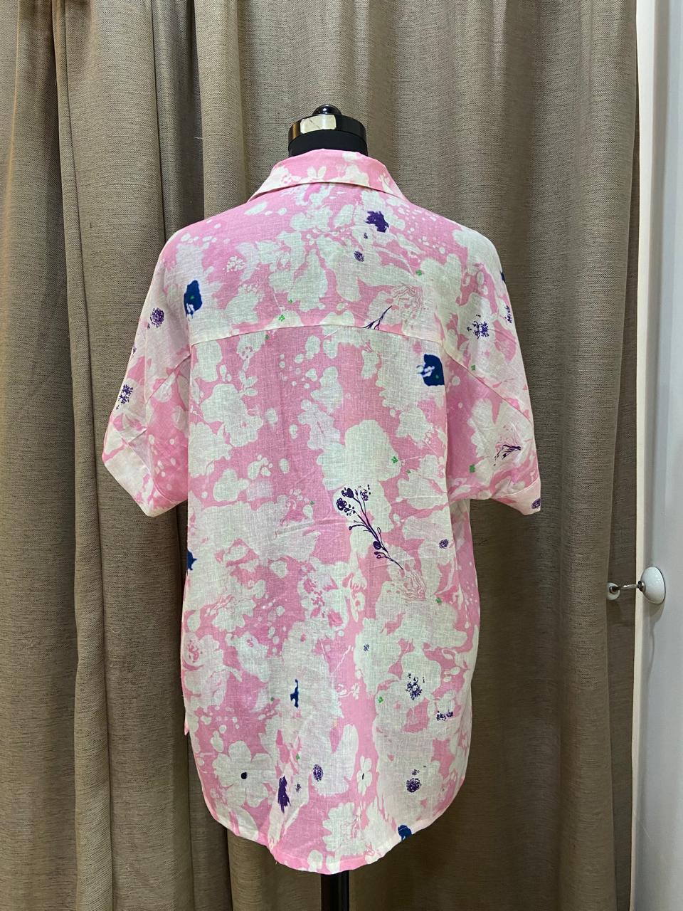 Cotton Long Shirt- Half Sleeves