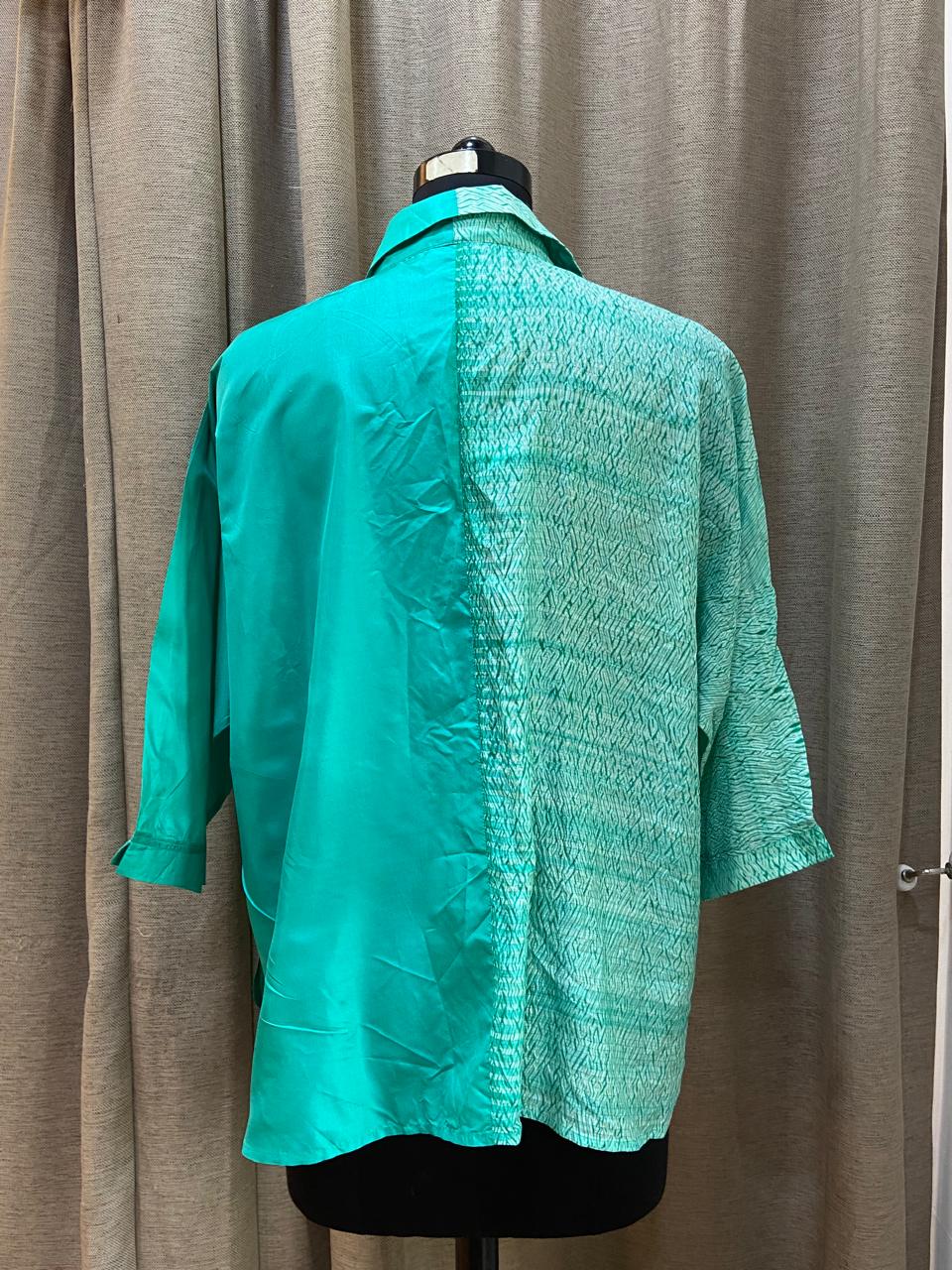 Shibori x Habutai Silk Shirt