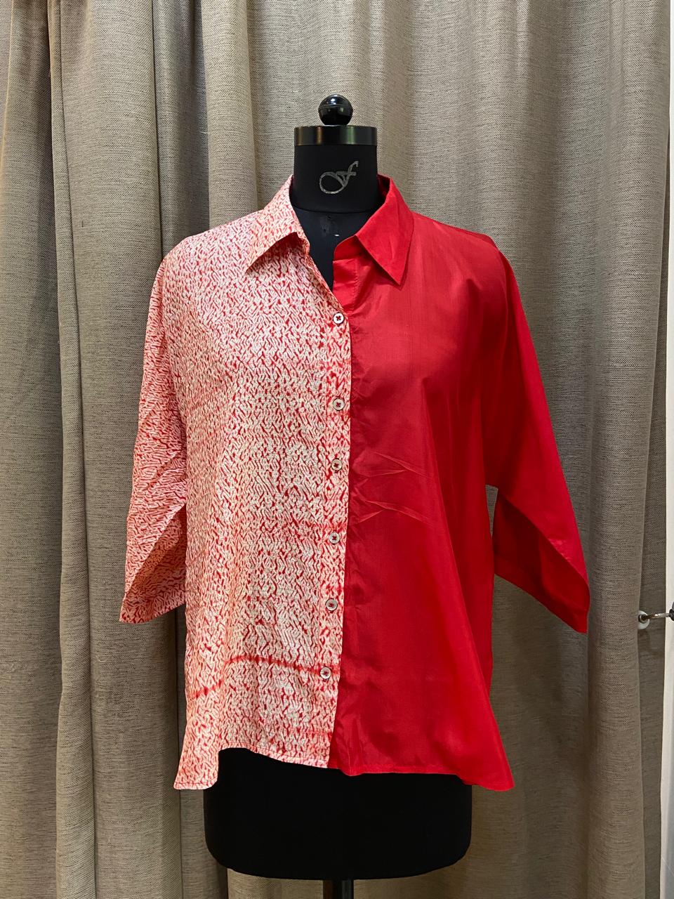 Shibori x Habutai Silk Shirt