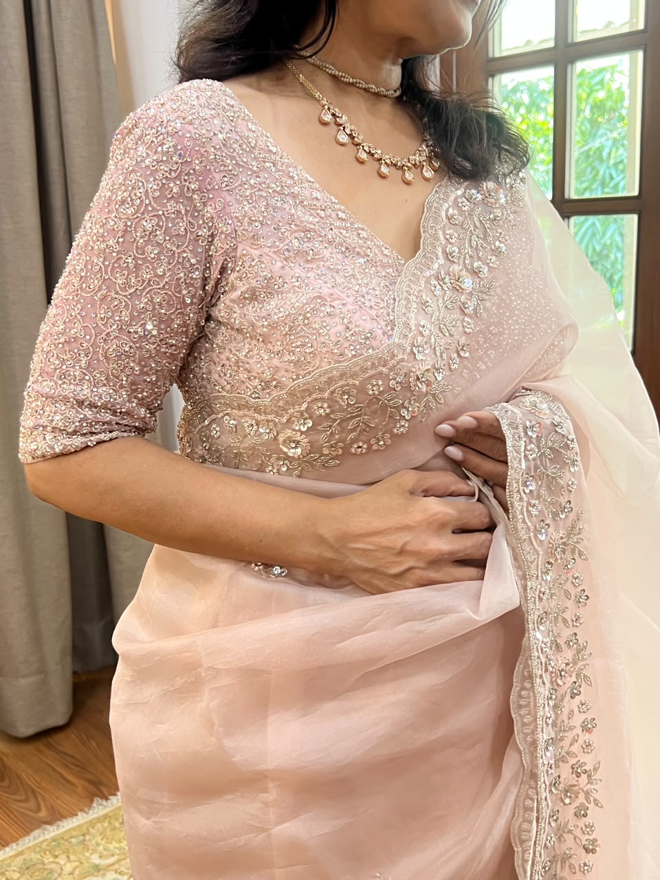 GALAXY- Pure Silk Organza Saree