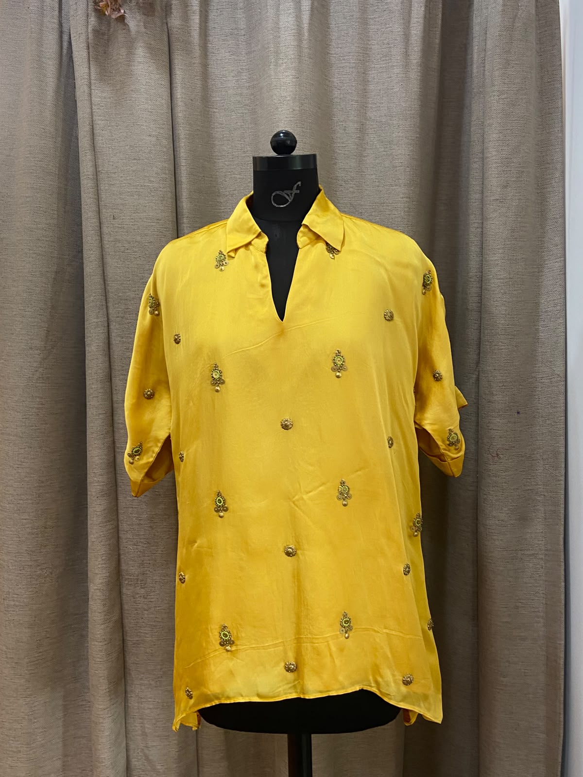 Saumya Top- Yellow