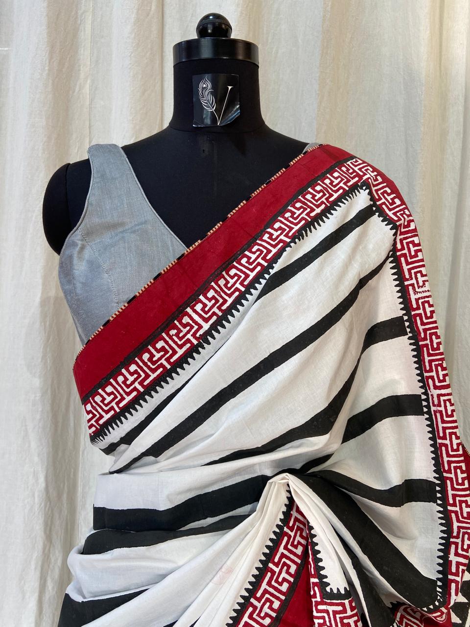 BLOCK PRINTED SAREE