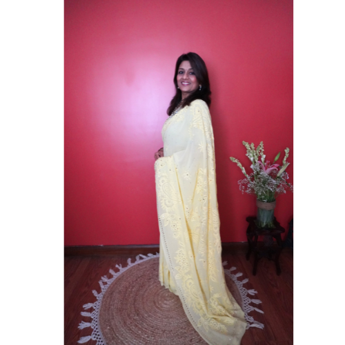 Lucknowi Saree